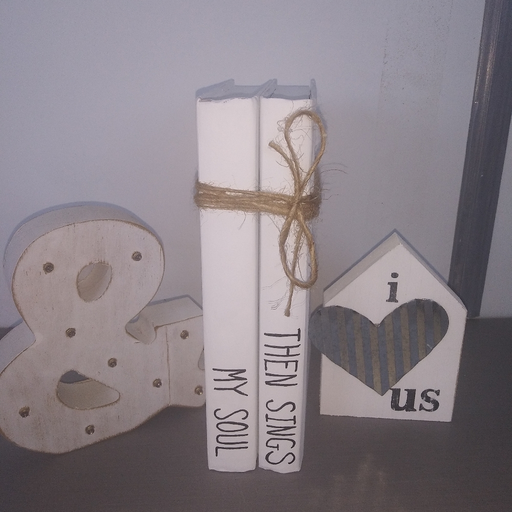 Custom Book Stack Staging Decor Tray Books - Picture 2 of 2